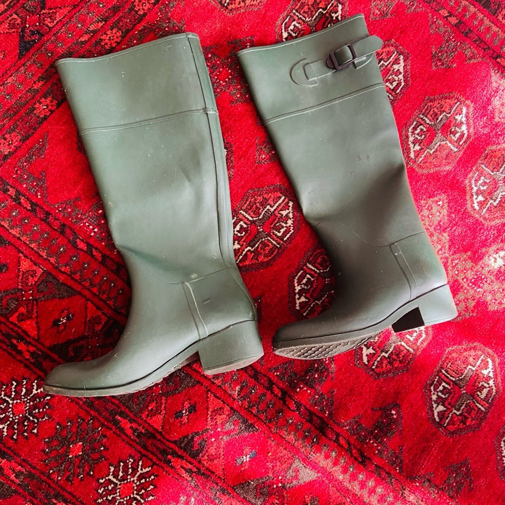 Green Rain Boots